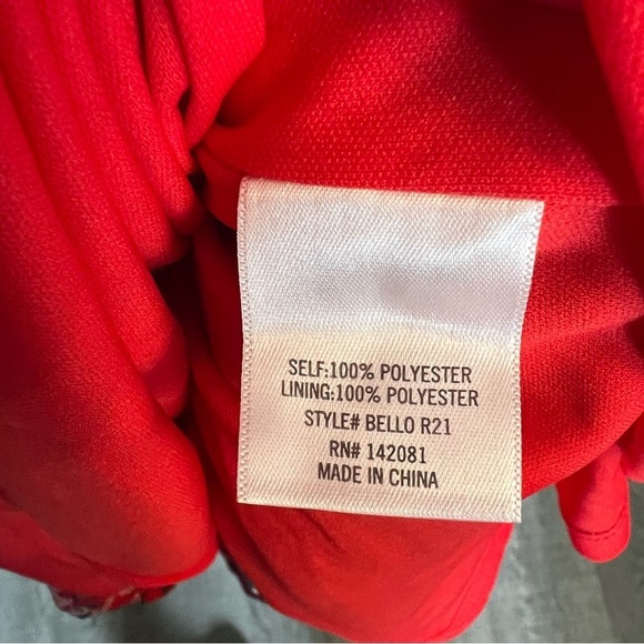 Harper Heritage Wrap Sleeveless Floral Dress Color: floral/red size: S - Picture 8 of 8